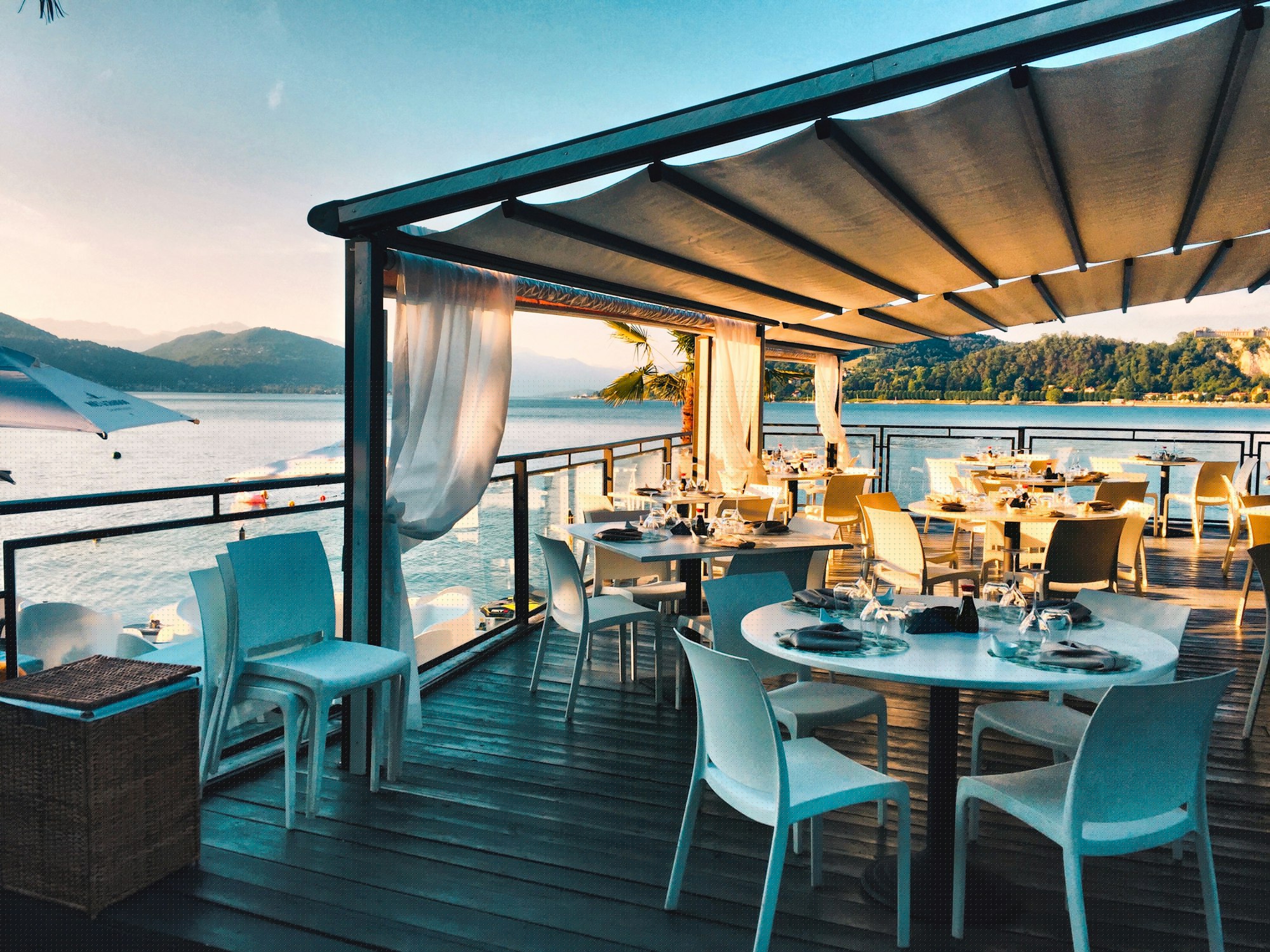The terrace